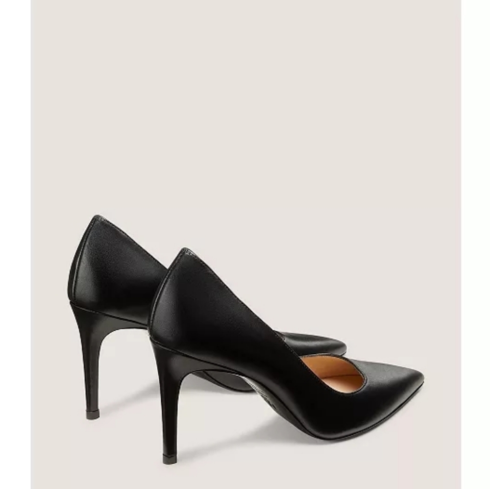 Stuart Weitzman Power 100 Stilettos In Black Size 9.5 - Picture 2 of 16